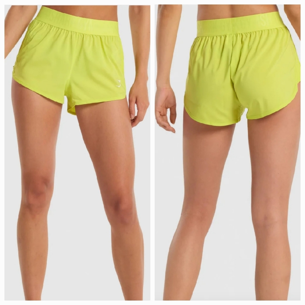 Gymshark Training Loose Fit Shorts 2" Yellow Large